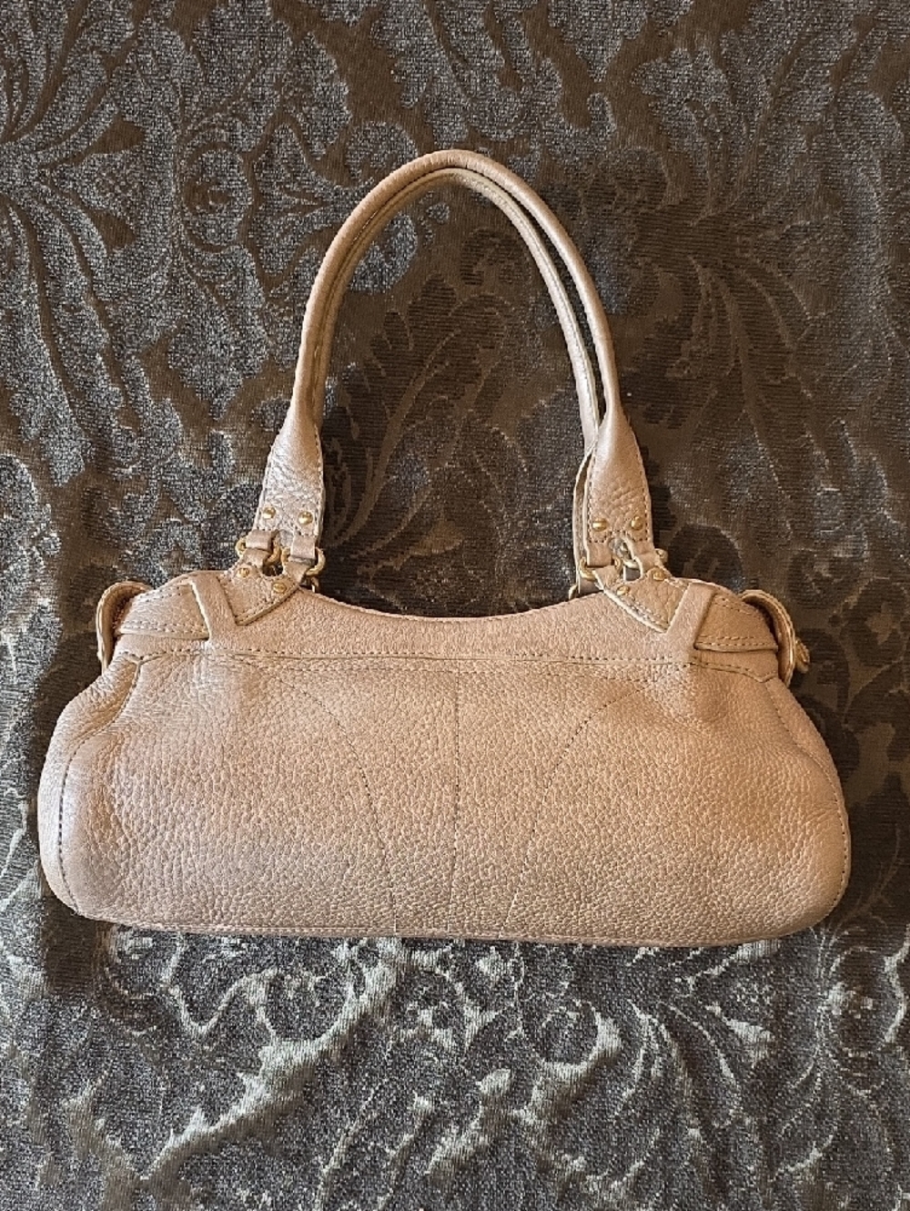 Cole Haan Blush Beige Leather Shoulder Bag with Gold Hardware - Picture 3 of 15